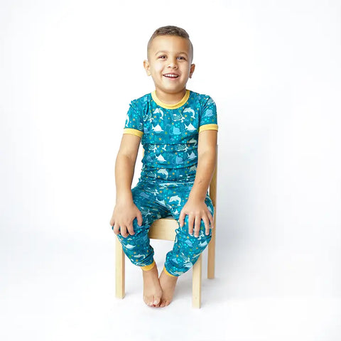 2 Piece Pajama (Short Sleeve) - Ocean Friends