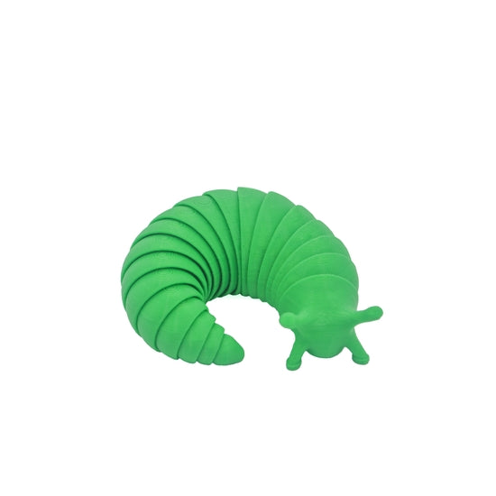 Stim Toy - Articulating Fidget Slug (Green To Yellow)