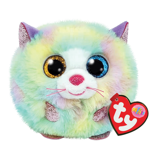 Stuffed Animal - Heather Rainbow Cat (Puffies)