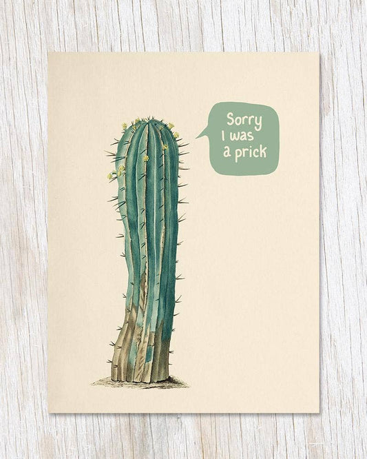 Greeting Card - Sorry I Was A Prick: Cactus