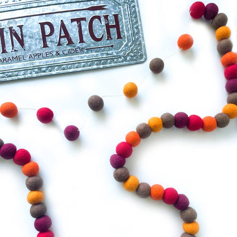 Wool Garland - Falling Leaves