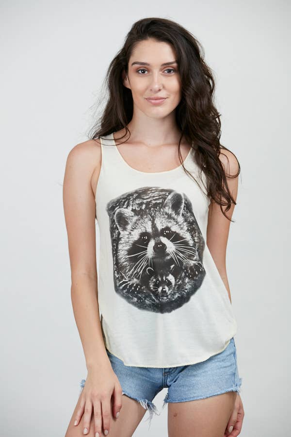 Tank Top - Raccoon Carrying Baby