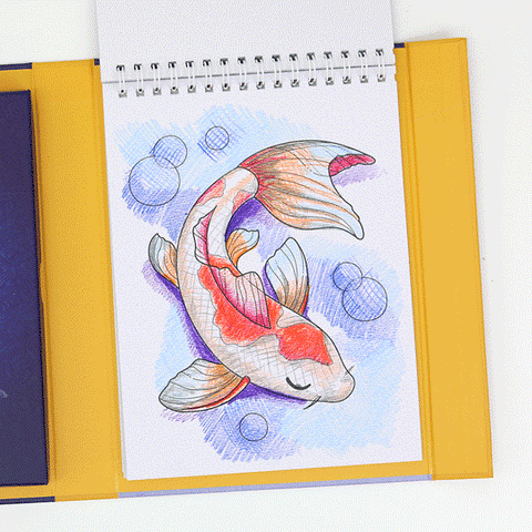Activity Book - Blend + Shade Pencil Art