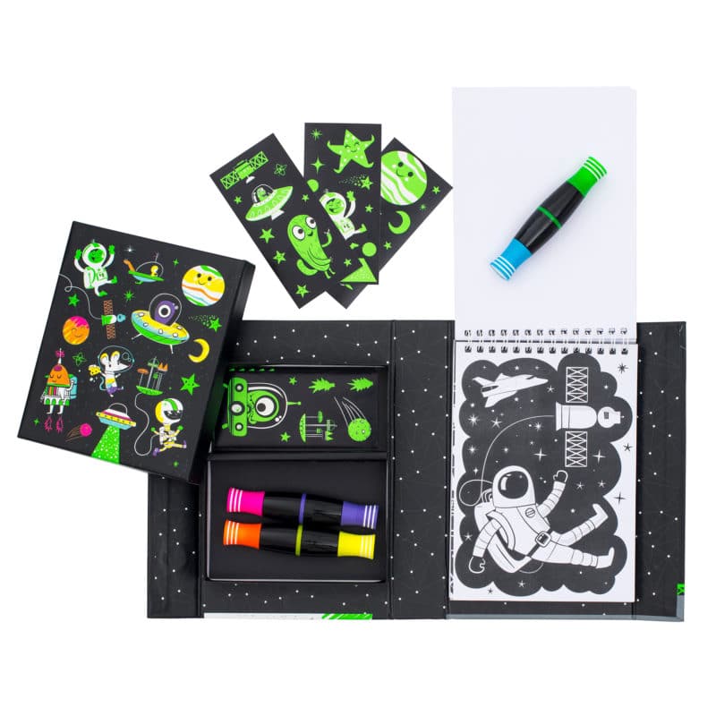 Activity Book - Coloring Outer Space Neon Set
