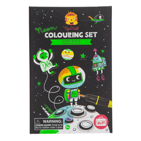 Activity Book - Coloring Outer Space Neon Set