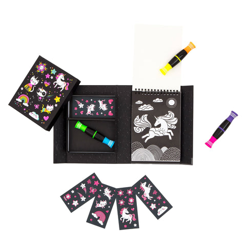 Coloring Set - Neon Unicorns & Friends