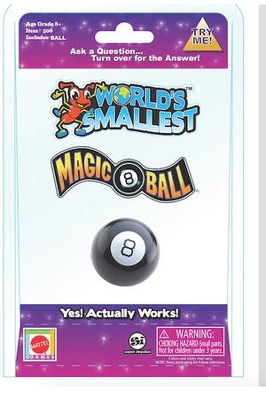 La bola ocho mágica más pequeña del mundo 