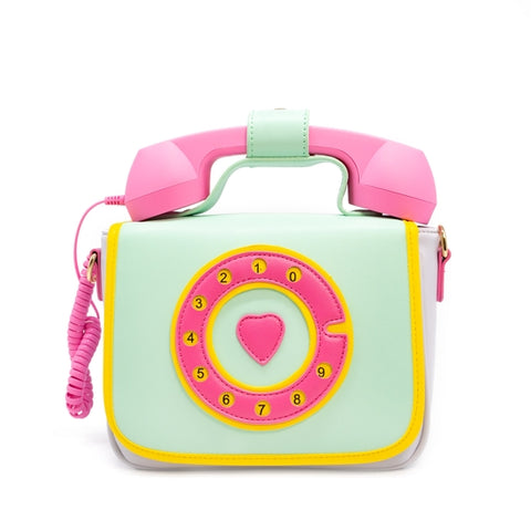 Handbag - Ring Ring Phone (Mint Green)