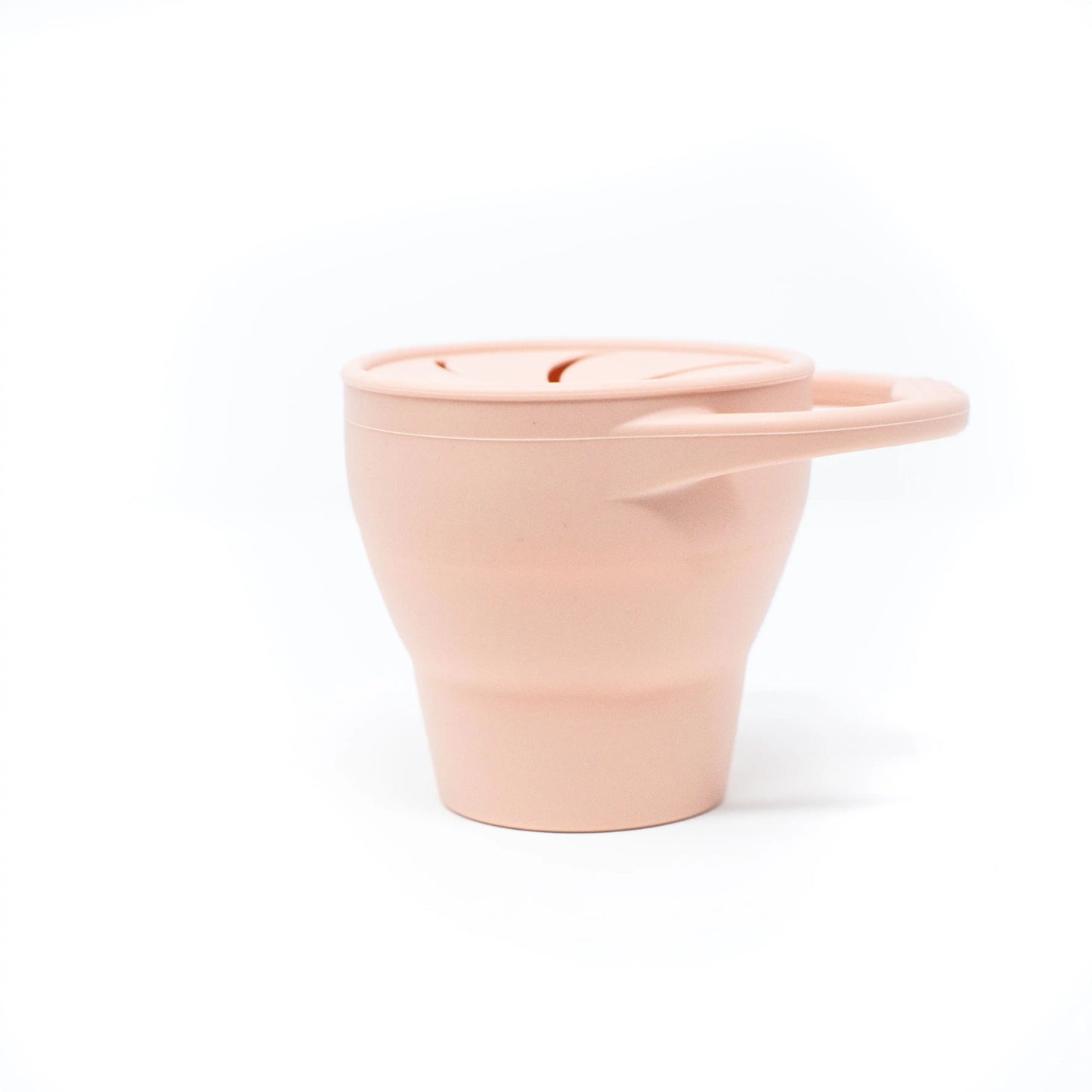 Vaso plegable de silicona para refrigerios - Moteado rosa polvoriento