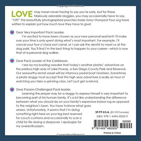 Book (Adult Paperback) - Sorry I Humped Your Leg