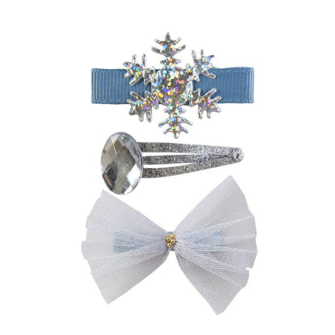 Hair Clip - Ice Crystal Set of Three