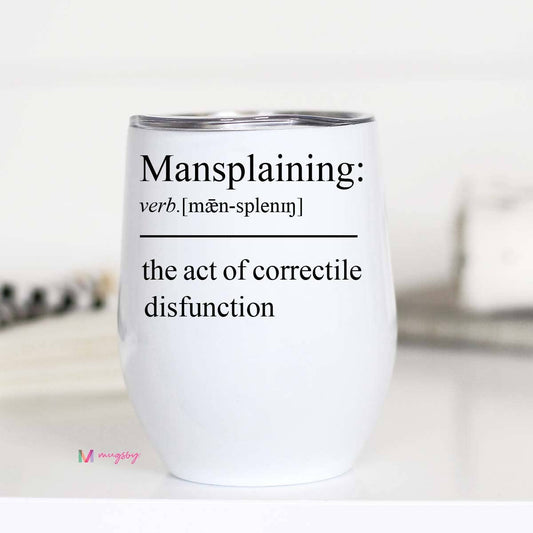 Copa de vino (aislada) - Mansplaining