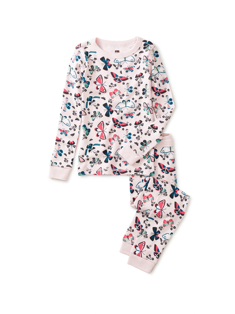2 Piece Pajama (Long Sleeve) - Butterfly Flutter