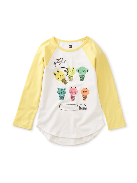 Raglan Tee (Long Sleeve) - Ice Cream