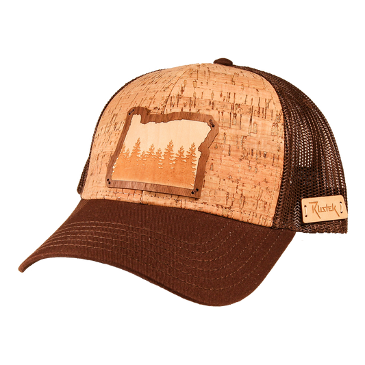 Hat (Trucker) - Oregon Treeline Inlay + Cork