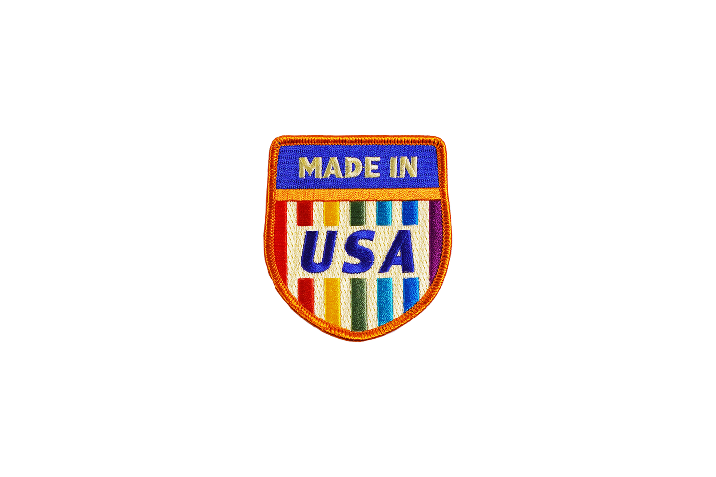 Patch - Made In USA Rainbow Embroidered