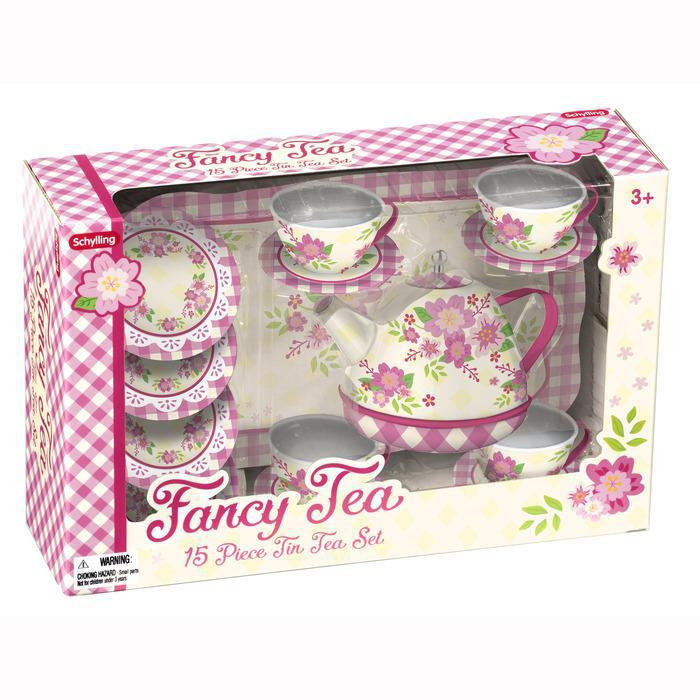 Tin Tea Set - Fancy