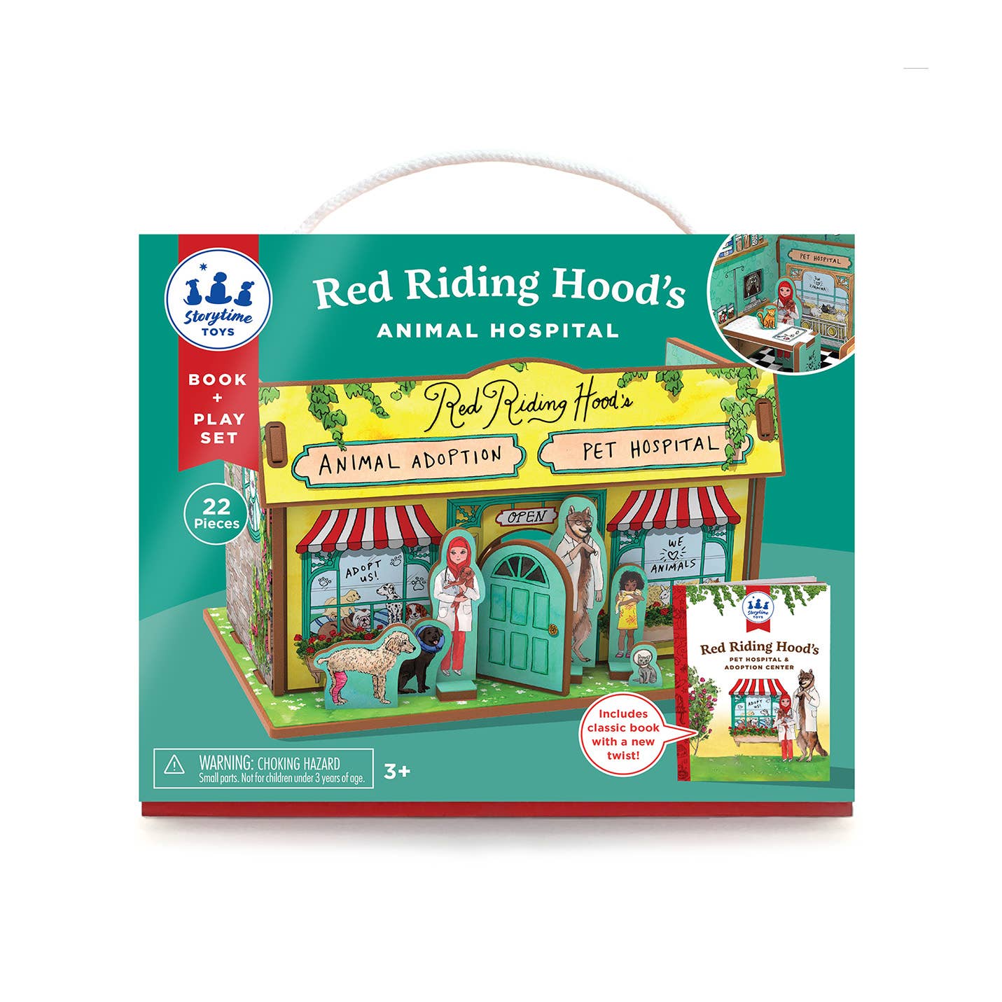 Storytime Toys - Red Riding Hood's Animal Hospital Book and Playset