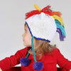 Hat (Knit Beanie) - Unicorn Rainbow