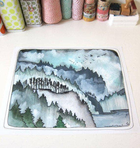 Art Print - NW Pacific Coast 11" X 14"