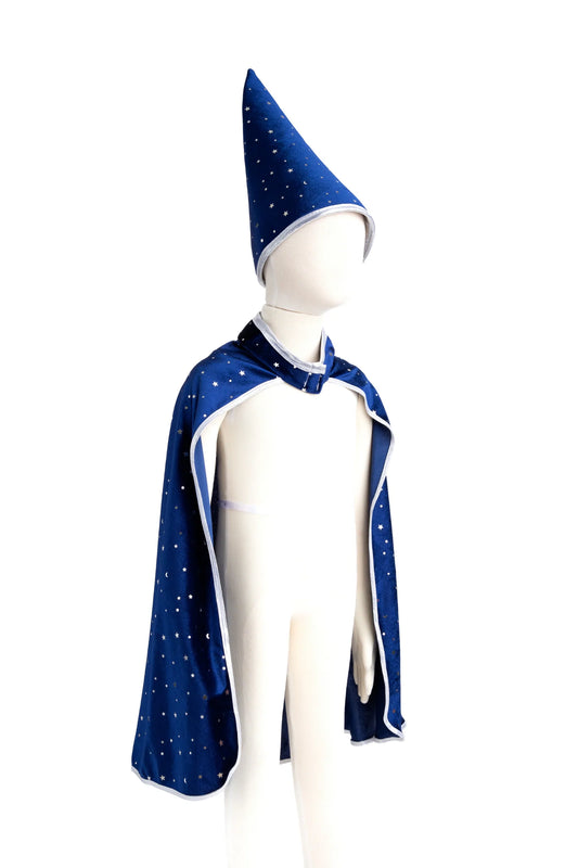 Dress Up - Glitter Wizard Cape + Hat