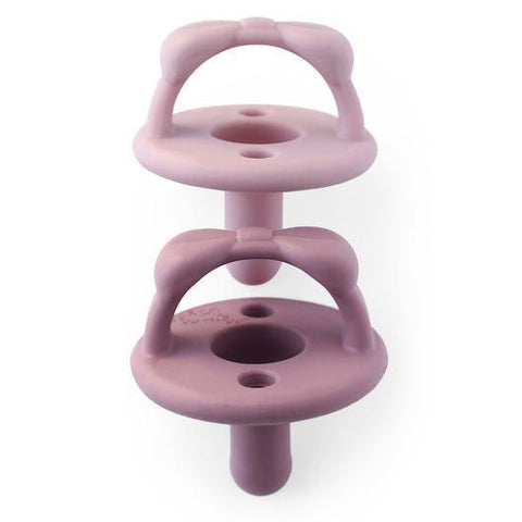 Pacifier Set - Lilac & Orchid Bows