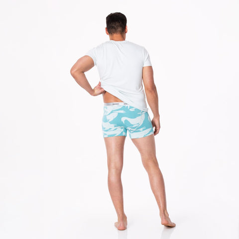 Men's Boxer Briefs - Glacier Cloud Whales