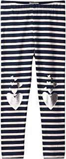 Leggings - Heart Patch Striped
