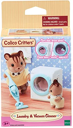 Calico Critters - Laundry & Vacuum Cleaner