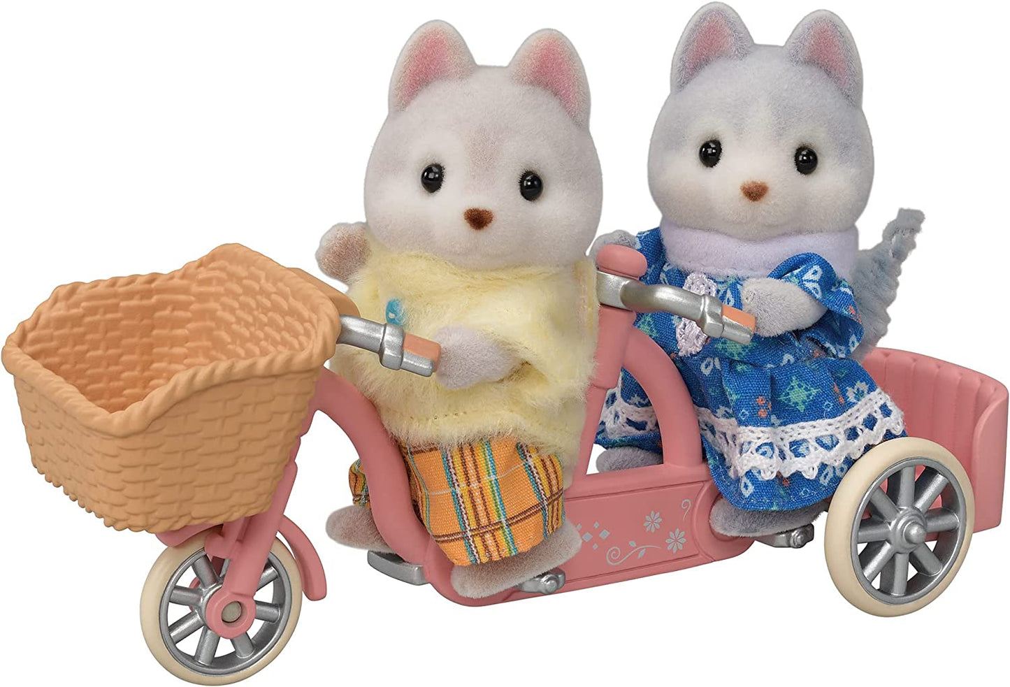 Calico Critters - Tandem Cycling Set Husky Sister & Brother