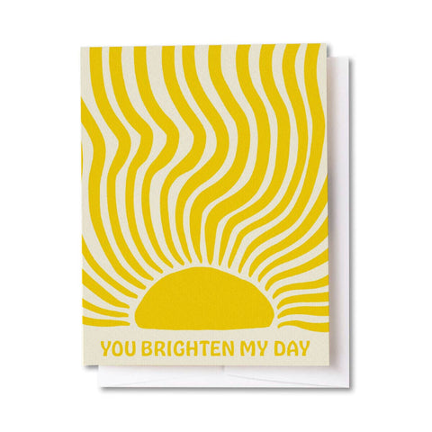 Greeting Card - You Brighten My Day