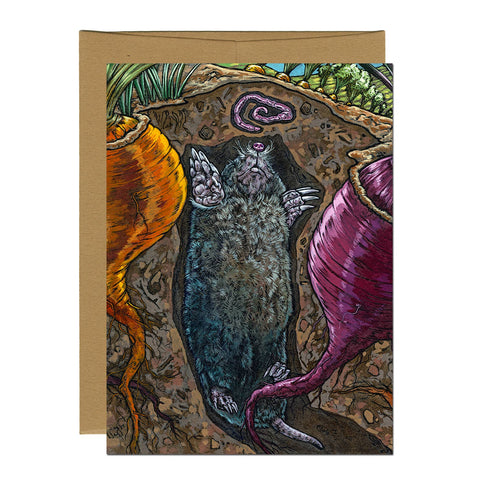 Greeting Card - Mole & Beets