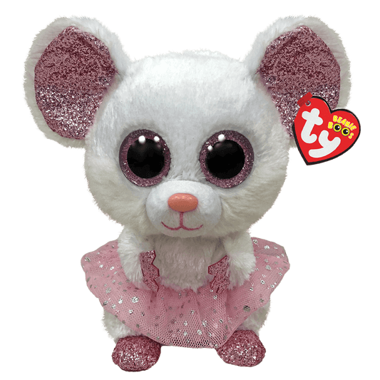 Stuffed Animal - Nina White Ballerina Mouse (Medium)