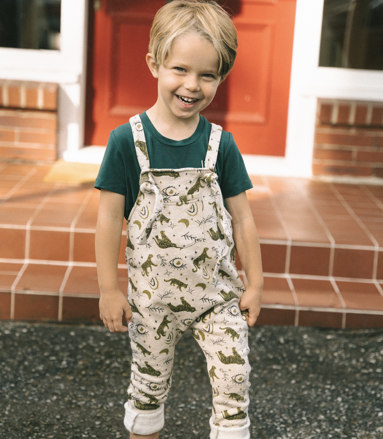 Harris Overalls - Wild Cat Print