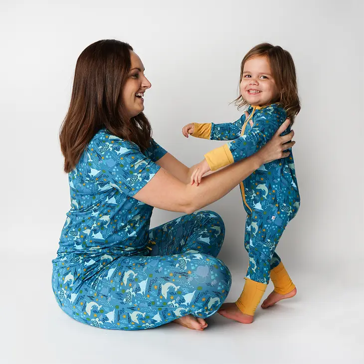 Last One - Size 18/24M: Coverall (Convertible) - Ocean Friends