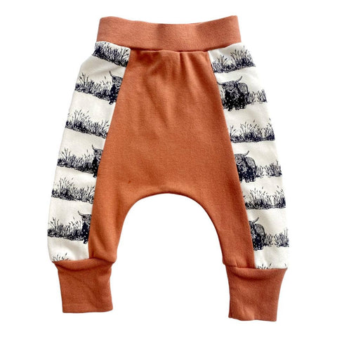 Harem Pants - Highland Cow