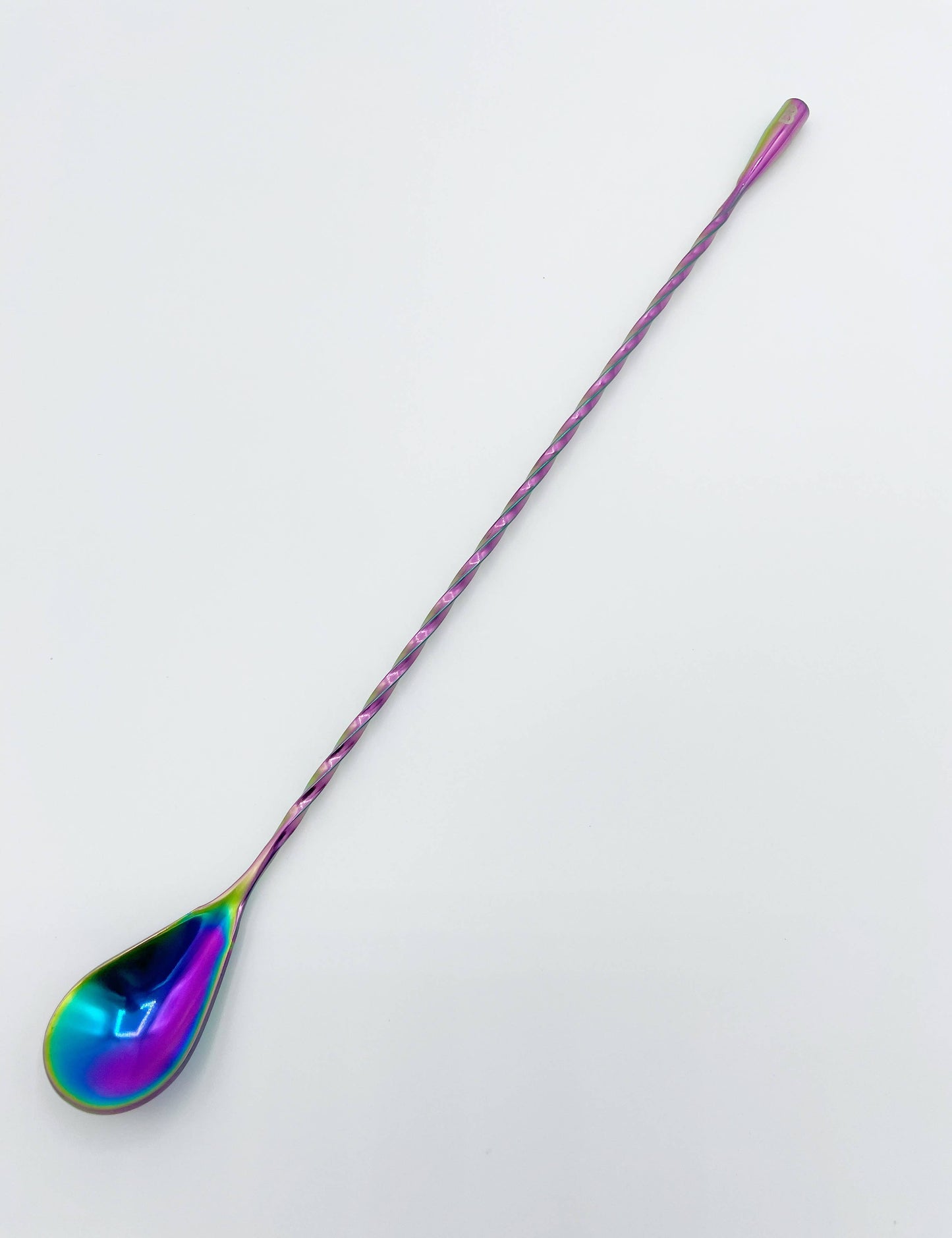 Barspoons - Teardrop Rainbow Chrome (30cm/12" Length)