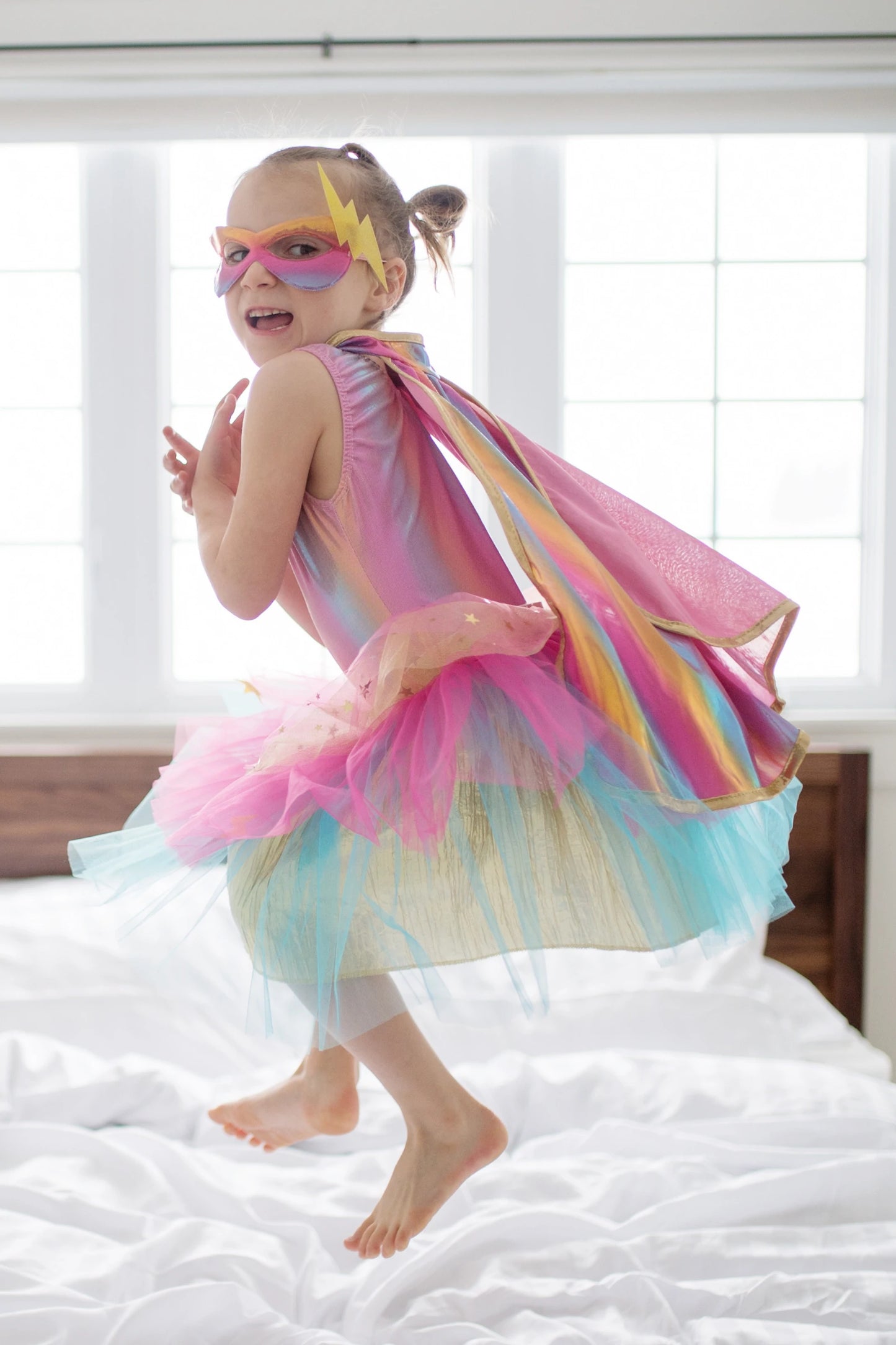 Dress Up - Super-Duper Cape, Tutu & Mask (Rainbow)