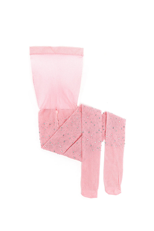 Dress Up - Rhinestone Tights Light Pink