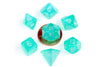 Polyhedral Dice Set - 10mm Mini Dice (Stardust Turquoise)