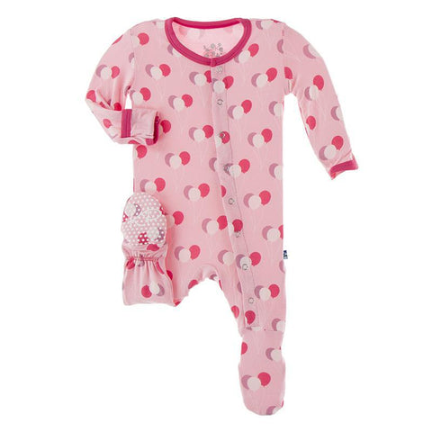 Footie - Lotus Birthday (Snaps/Zipper)