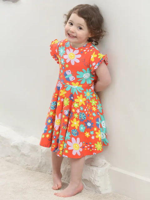 Skater Dress (Short Sleeve) - Flower Power