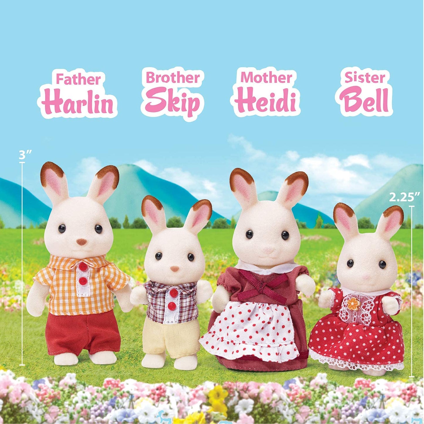 Calico Critters - Hopscotch Rabbit Family