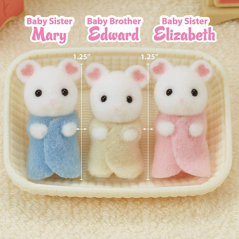 Calico Critters - Marshmallow Mouse Triplets