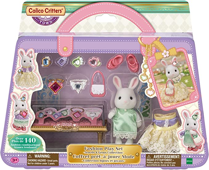 Calico Critters - Fashion Play Set: Jewels & Gems Collection