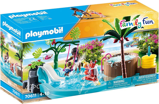 Playmobil - Piscina Infantil Con Tobogán