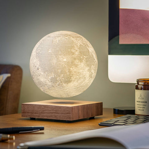 Smart Lamp - Gingko Moon Walnut