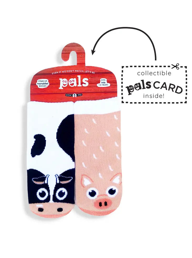Socks (Kids) - Cow & Pig