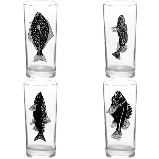Drinkware - Black Pacific Fish Collins Tumbler Assorted Styles