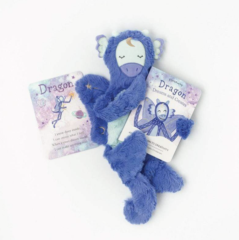 Slumberkins  - Celestial Blue Dragon Snuggler -An Introduction To Creativity